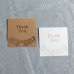 Thank You Card Customized Laser Cut Brown Paper Square Card 